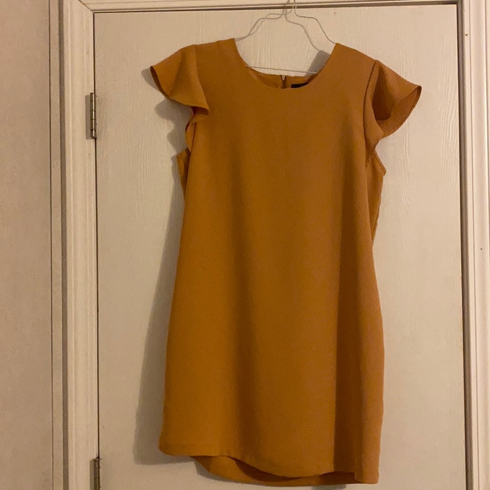 Nicole Miller dress. Mustard color